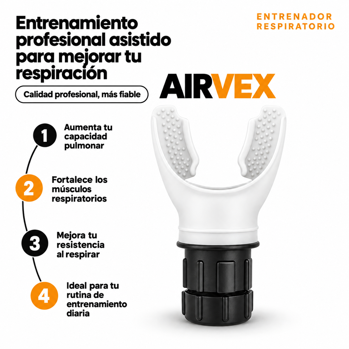 AIRVEX - Entrenador de capacidad aerobica ajustable.